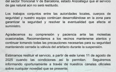 ACTUALIZACIÓN DEL SERVICIO EN TRONCONAL V – BARCELONA