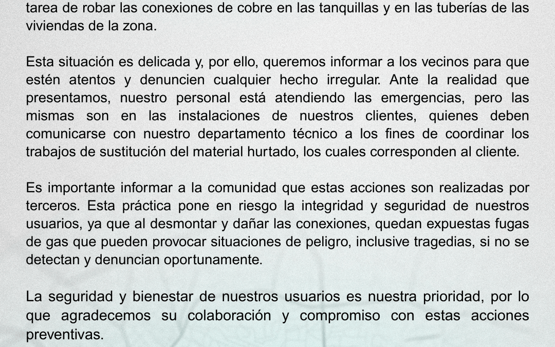 ALERTA A LA COMUNIDAD DEL SECTOR III DE TRONCONAL II – BARCELONA