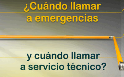 ¿CUÁNDO LLAMAR A EMERGENCIA Y CUÁNDO LLAMAR A SERVICIO TÉNICO?