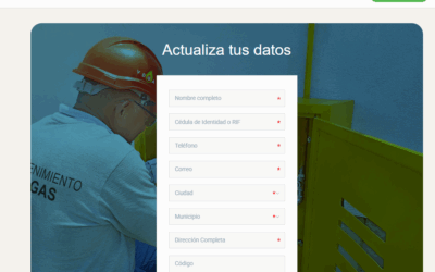 VDGAS INVITA A SUS CLIENTES A ACTUALIZAR SUS DATOS MEDIANTE SU PÁGINA WEB OFICIAL: WWW.VDGAS.COM